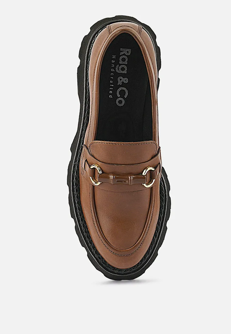 Cheviot Chunky Leather Loafers By Ruw