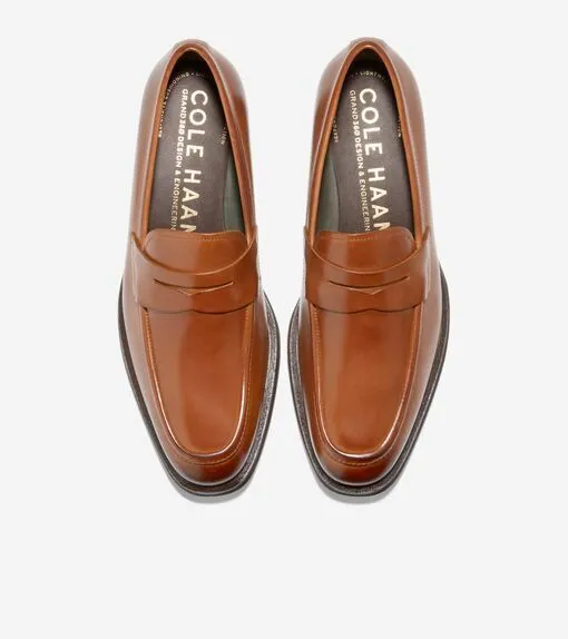 Cole Haan Men's Modern Classics Penny Loafer British Tan TBD Leather C38762
