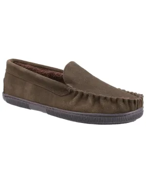 Cotswold Mens Sodbury Moccasin Slippers
