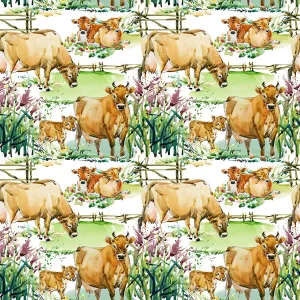 Cows in the meadow top knot headband