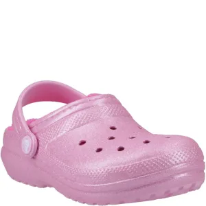 Crocs Kids Classic Glitter Lined Clog
