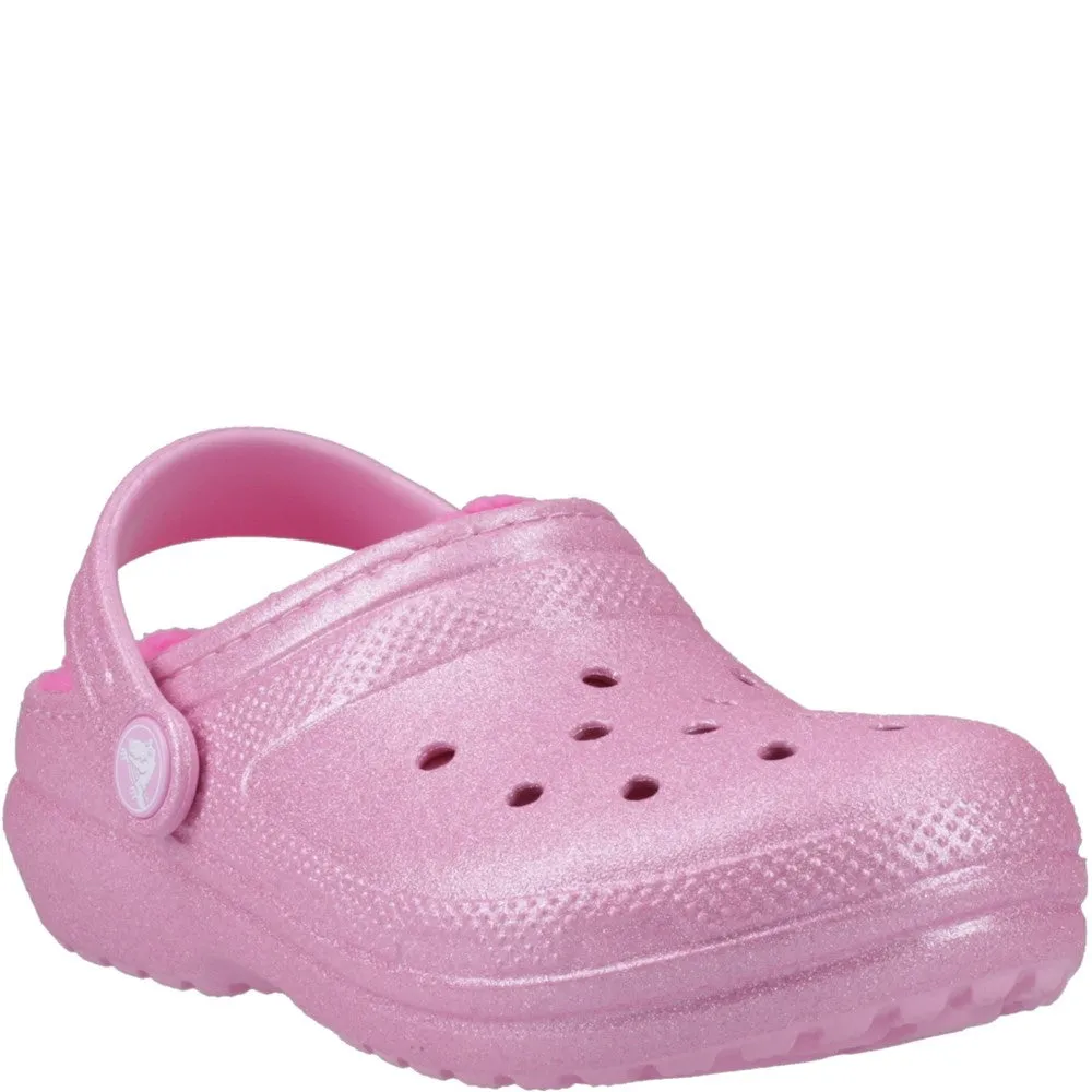 Crocs Kids Classic Glitter Lined Clog