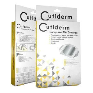 Cutiderm Transparent Film Dressings 60mm x 70mm x 20