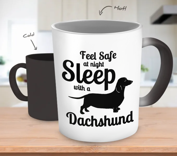 Dachshund Sleep with Color Changing Mug