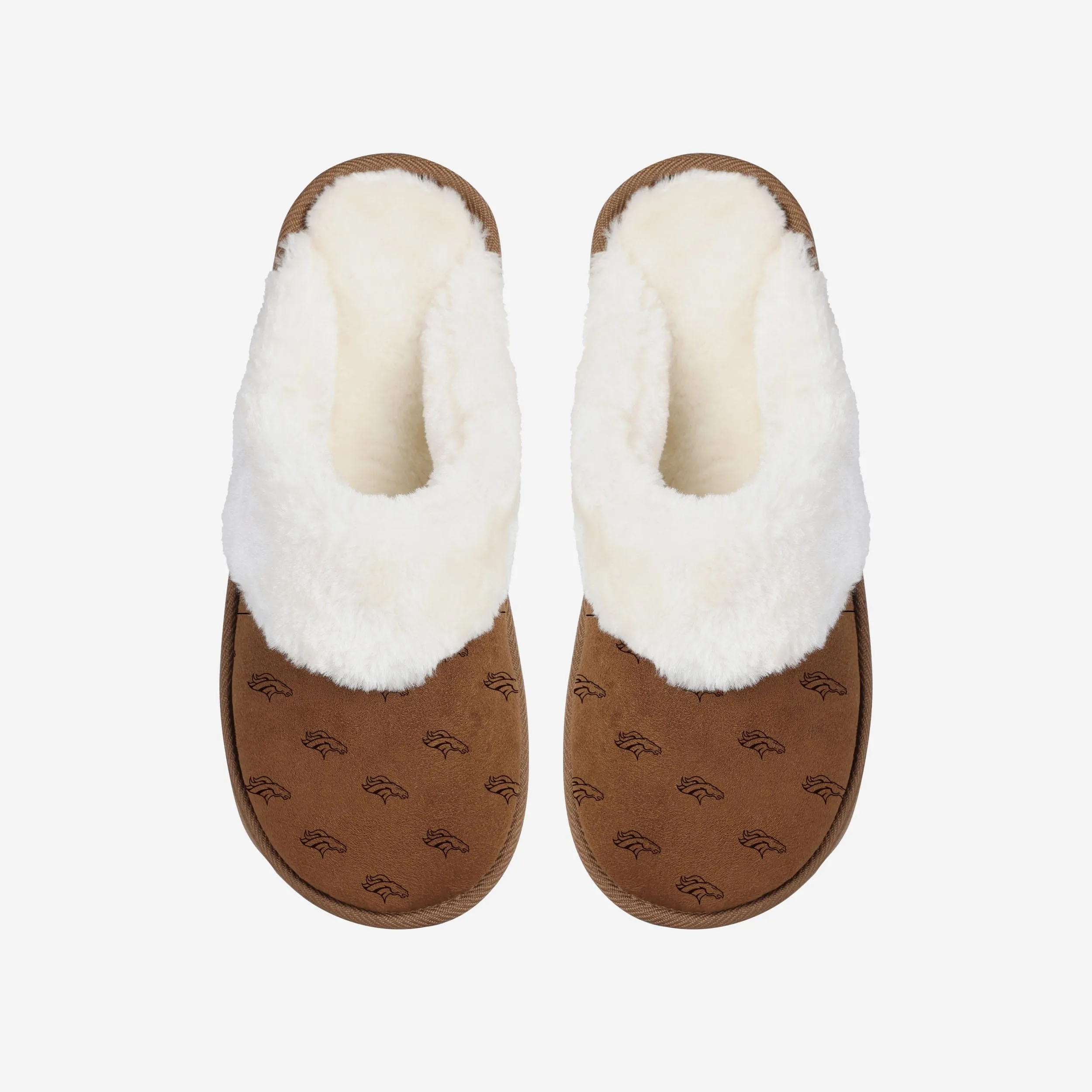 Denver Broncos Womens Repeat Logo Moccasin Slipper