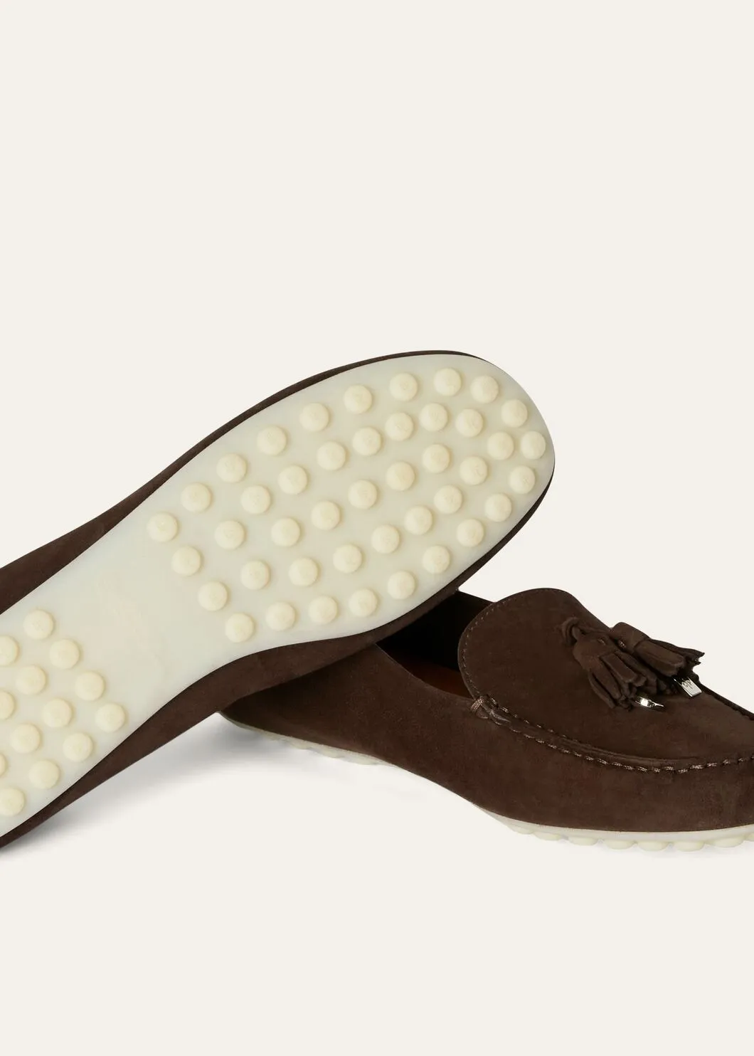 Dot Sole Walk in Chocolate Suede for Women
