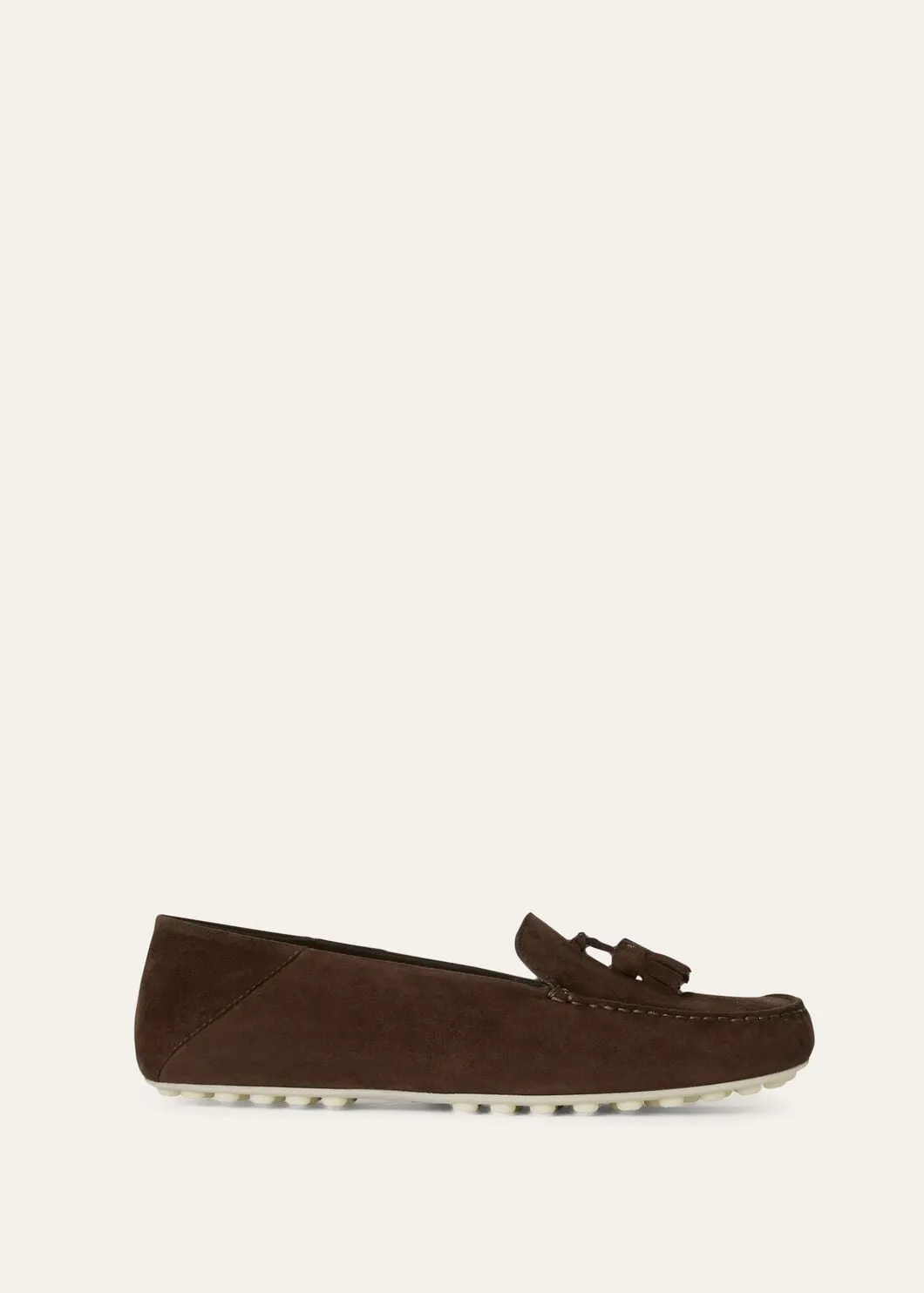 Dot Sole Walk in Chocolate Suede for Women