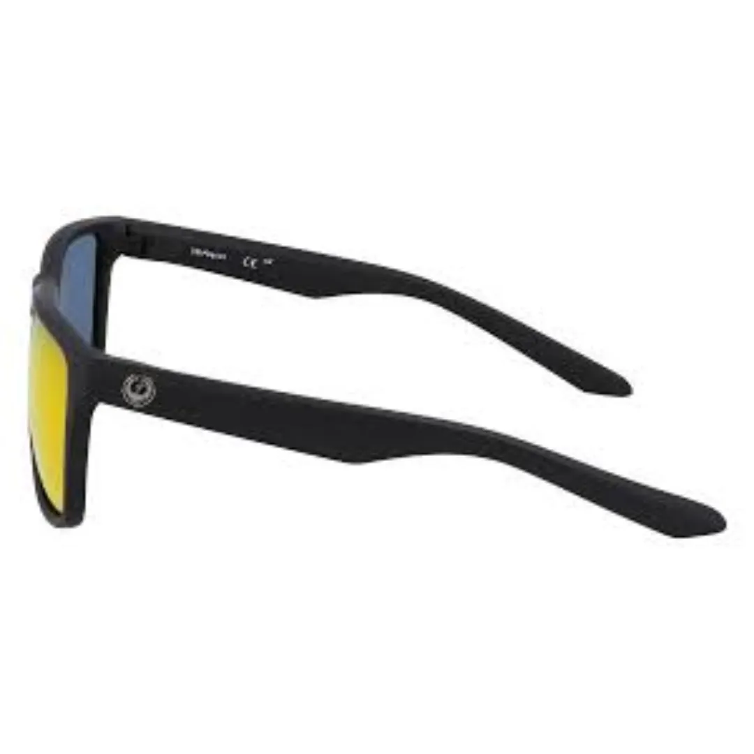 Dragon Meridien Men's Sunglasses - Matte Black / Red Ion Polarised Luma Lenses