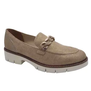 Dubarry Womens Gold Slip-on Loafer - Caroline