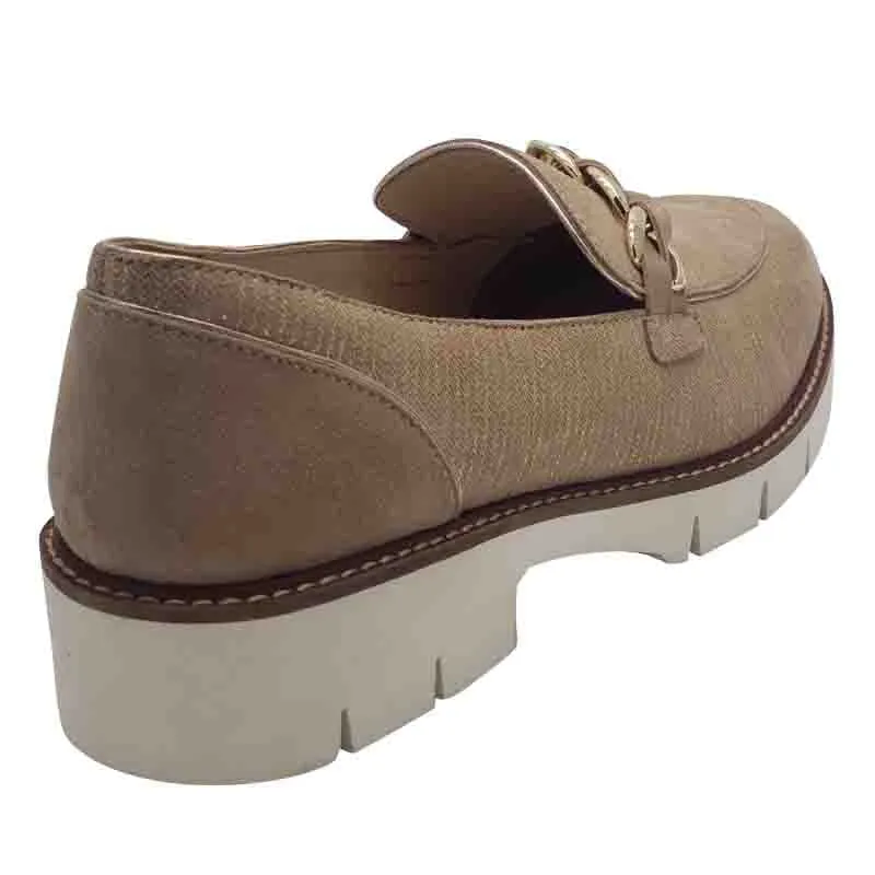 Dubarry Womens Gold Slip-on Loafer - Caroline