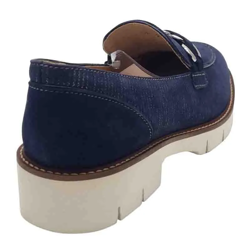 Dubarry Womens Navy Slip-on Loafer - Caroline