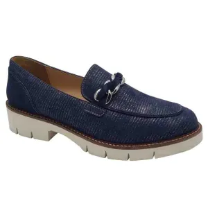 Dubarry Womens Navy Slip-on Loafer - Caroline