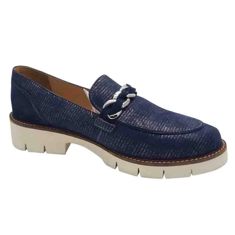 Dubarry Womens Navy Slip-on Loafer - Caroline