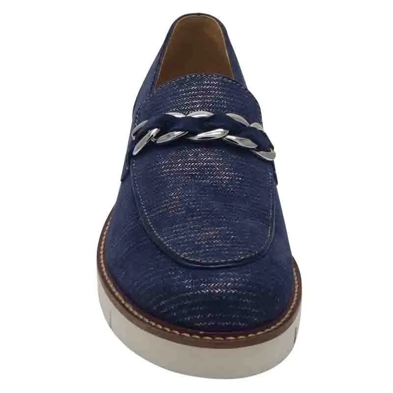 Dubarry Womens Navy Slip-on Loafer - Caroline