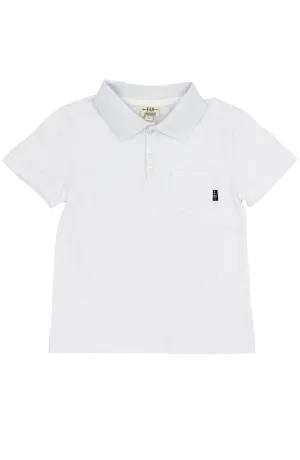 Feather 4 Arrow Kai S/S Polo White