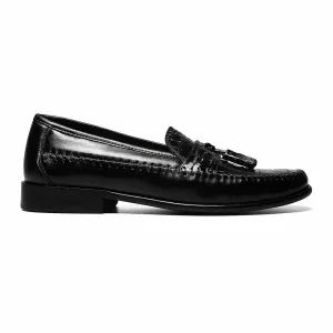 Florsheim Pisa Black Moc Toe Tassel Loafer