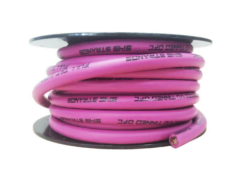 FULL TILT AUDIO 1/0 OFC | 50FT SPOOL 0GA COPPER TINNED POWER / GROUND CABLE