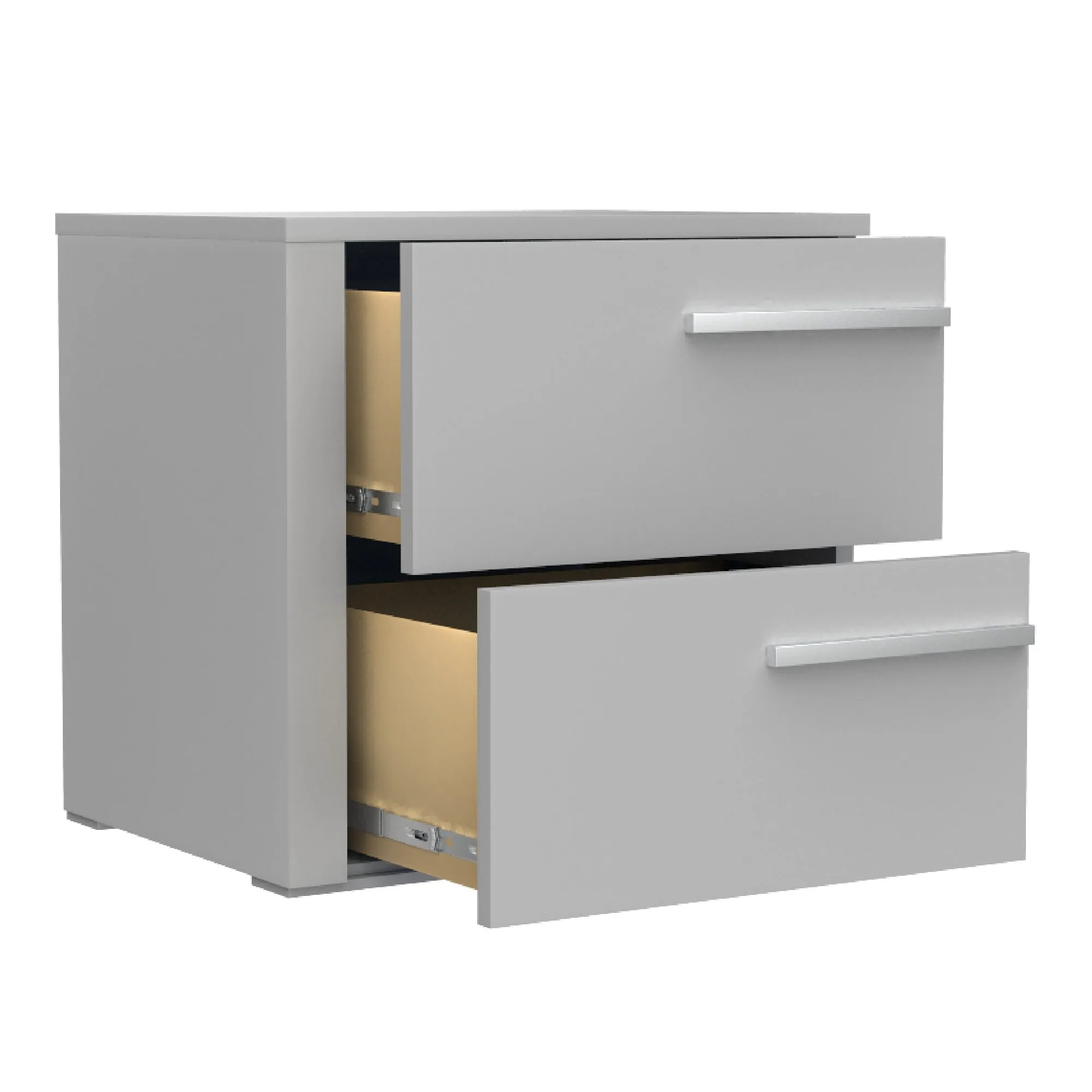 Gabriella right night table for bedroom decoration, light grey