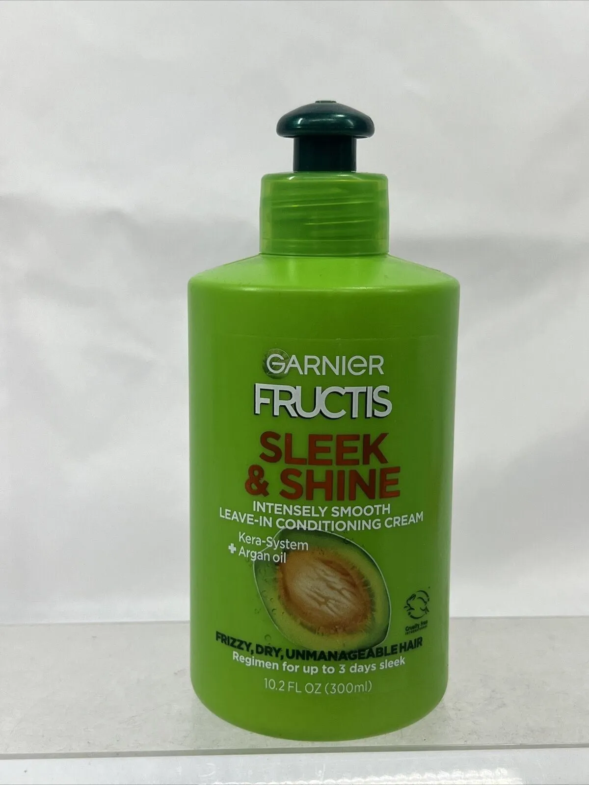 Garnier Fructis Leave In Conditioning Creme, Sleek & Shine, 10.2 oz