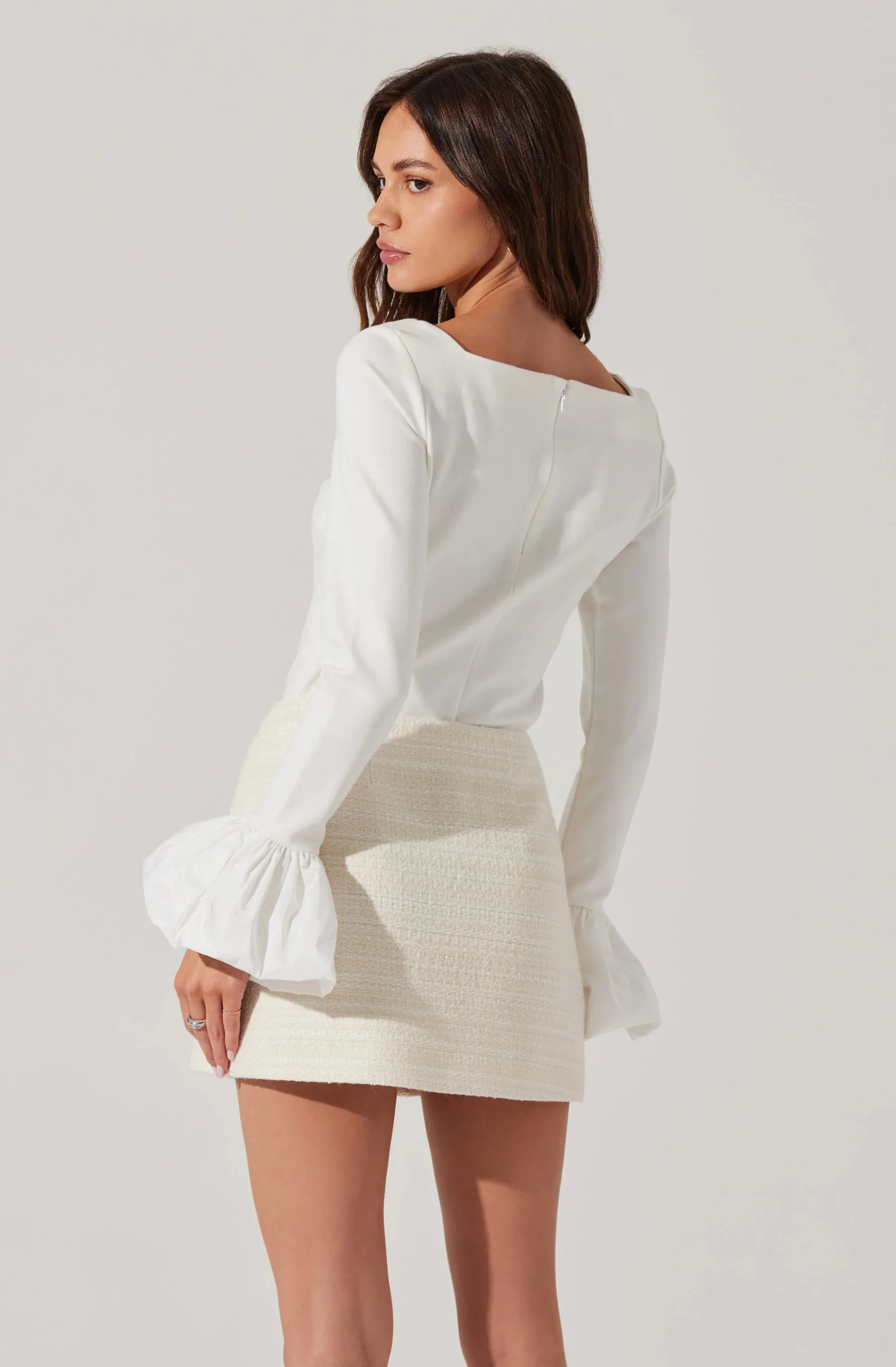 Genessy Flounce Sleeve Top