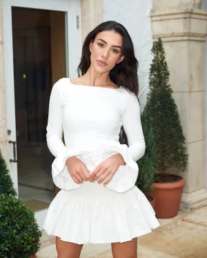 Genessy Flounce Sleeve Top