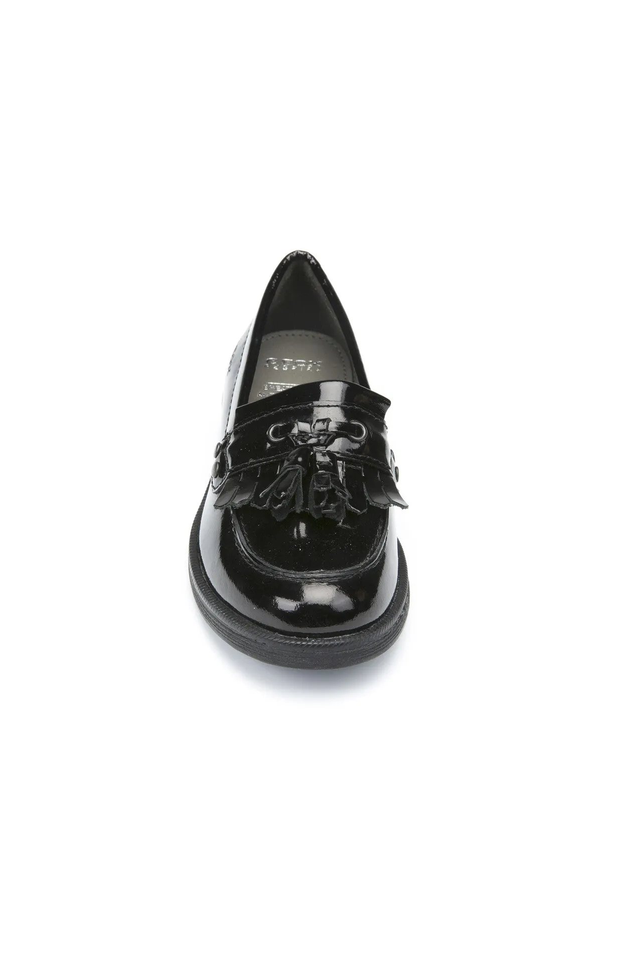 Geox School Shoes | Tassel Loafer Agata A | Black Patent