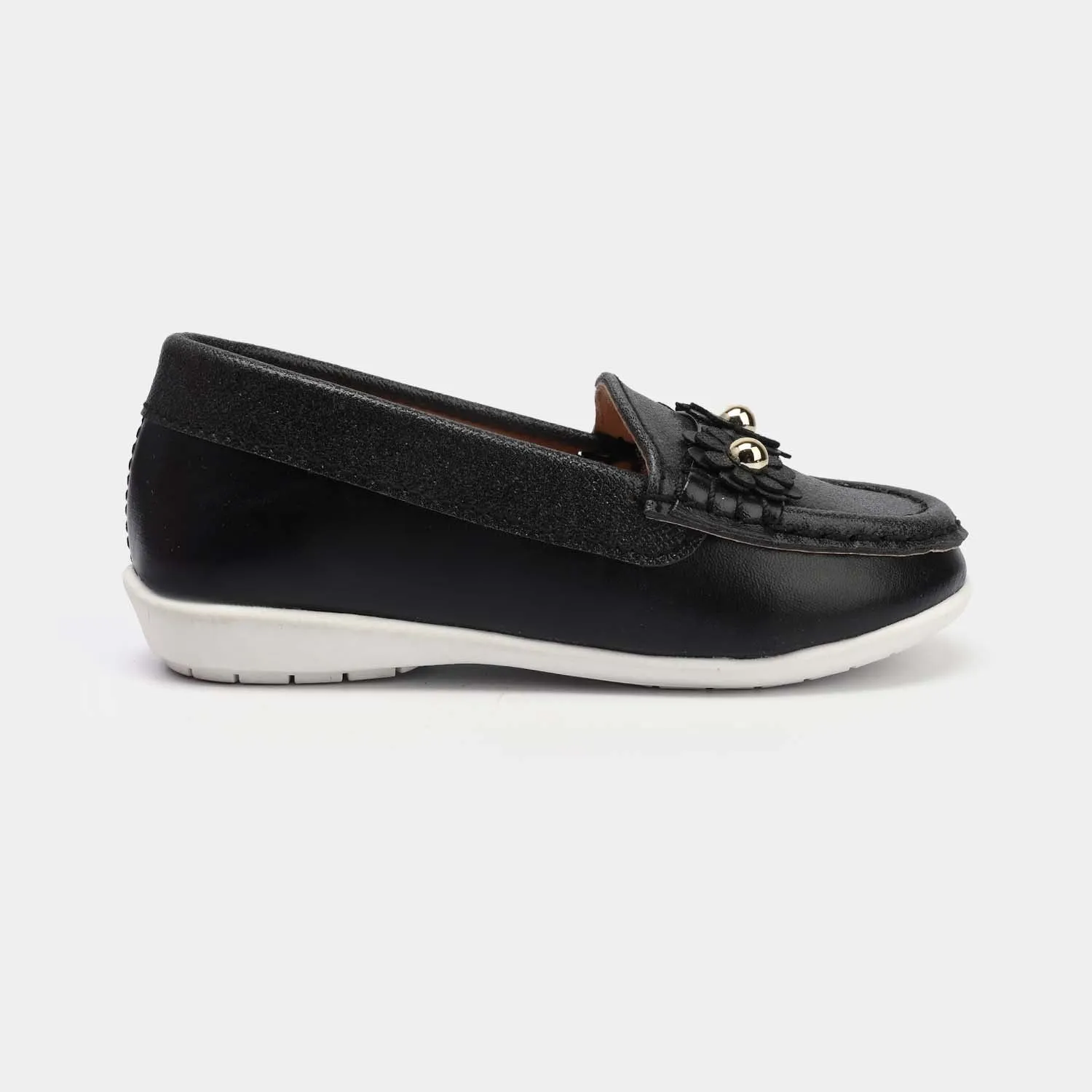 Girls Loafer JV-08-BLACK