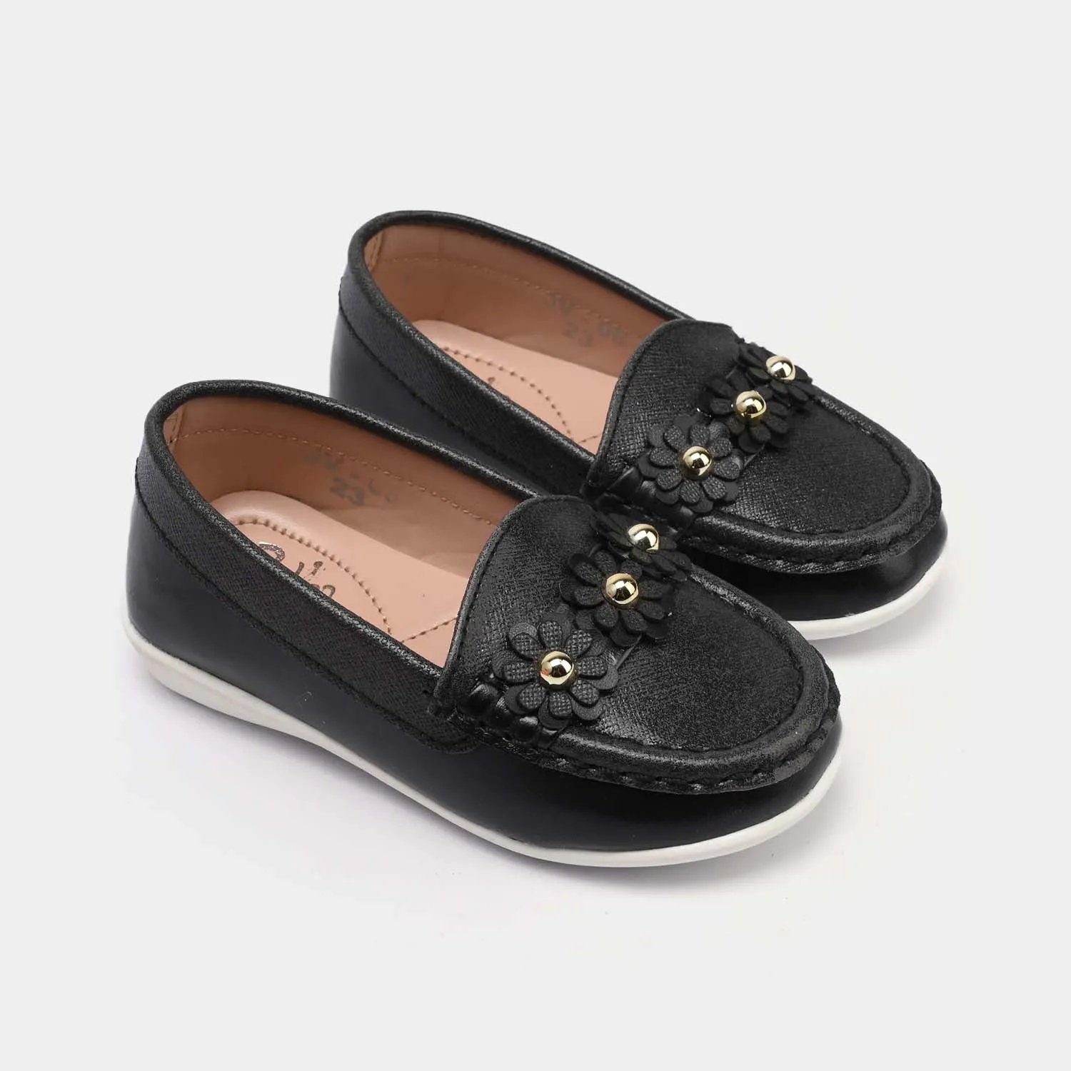 Girls Loafer JV-08-BLACK