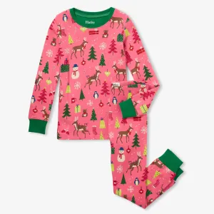 Hatley Pajama Set - Pink Christmas Morning