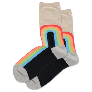 HOTSOX Women's Rainbow Crew Socks