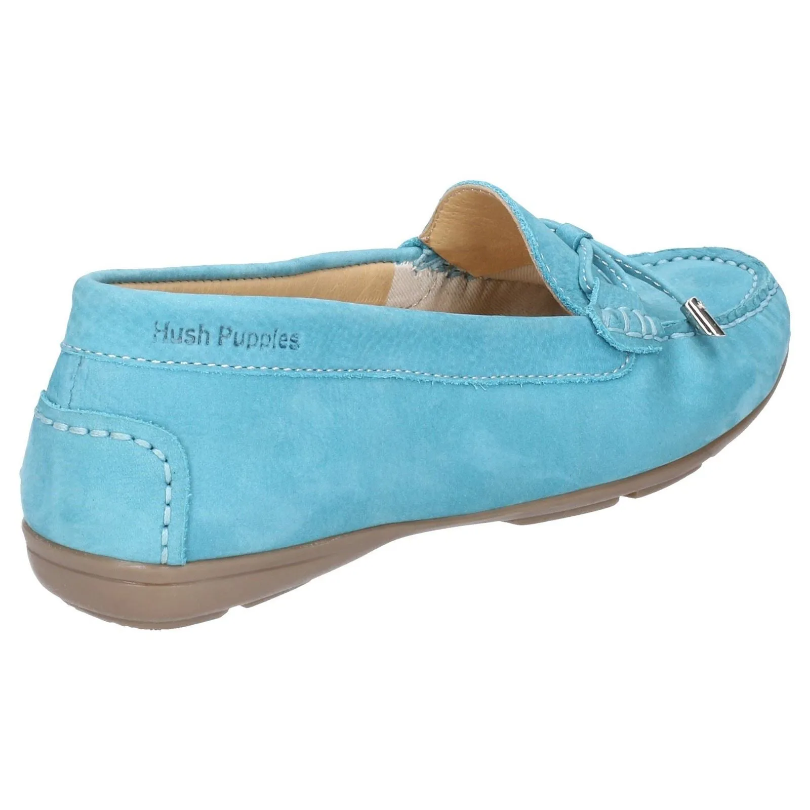 Hush Puppies Maggie Slip On Toggle Ladies Shoes in Sky Blue