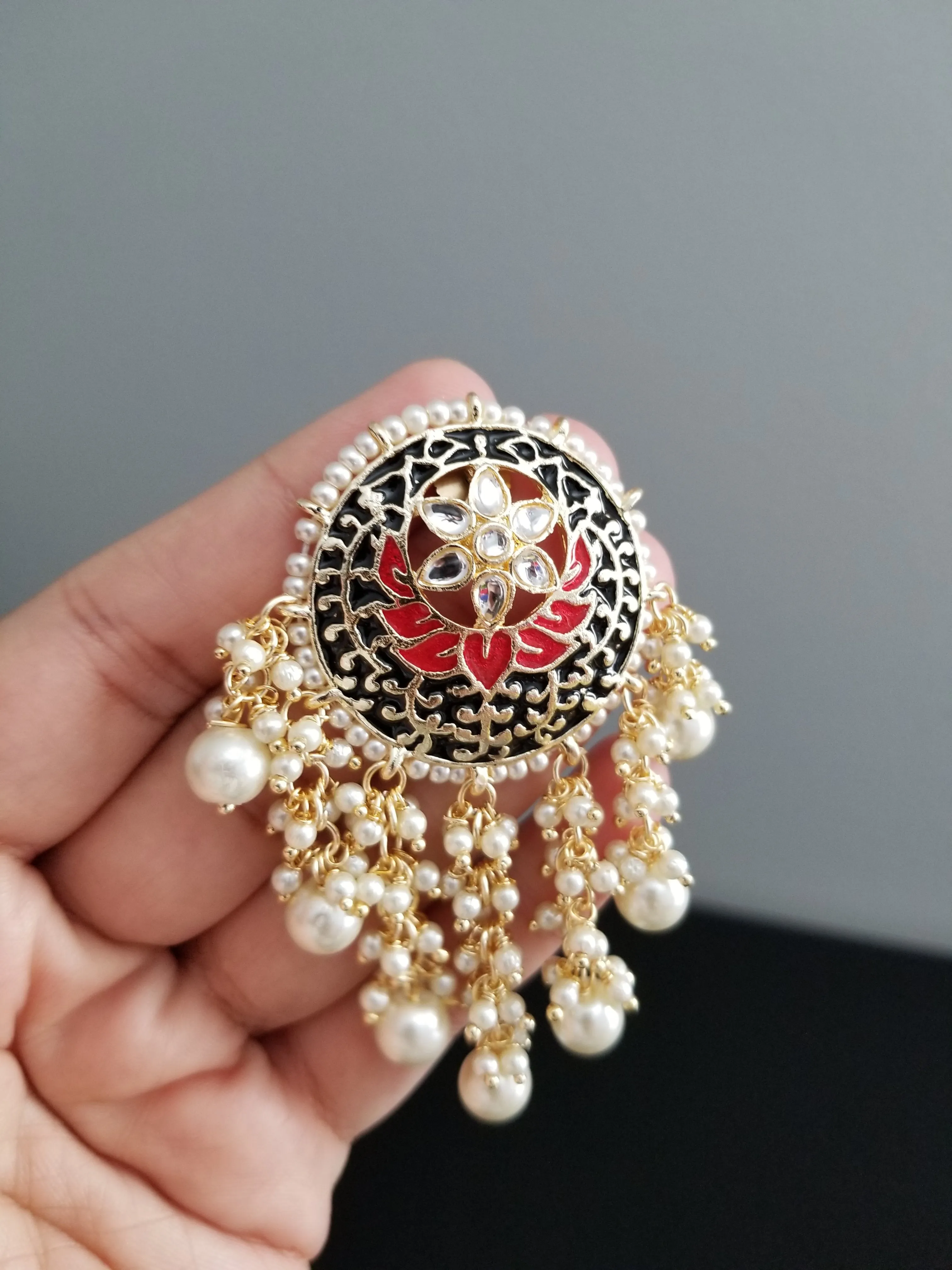 Indo Western Trendy Earring With Gold Plating