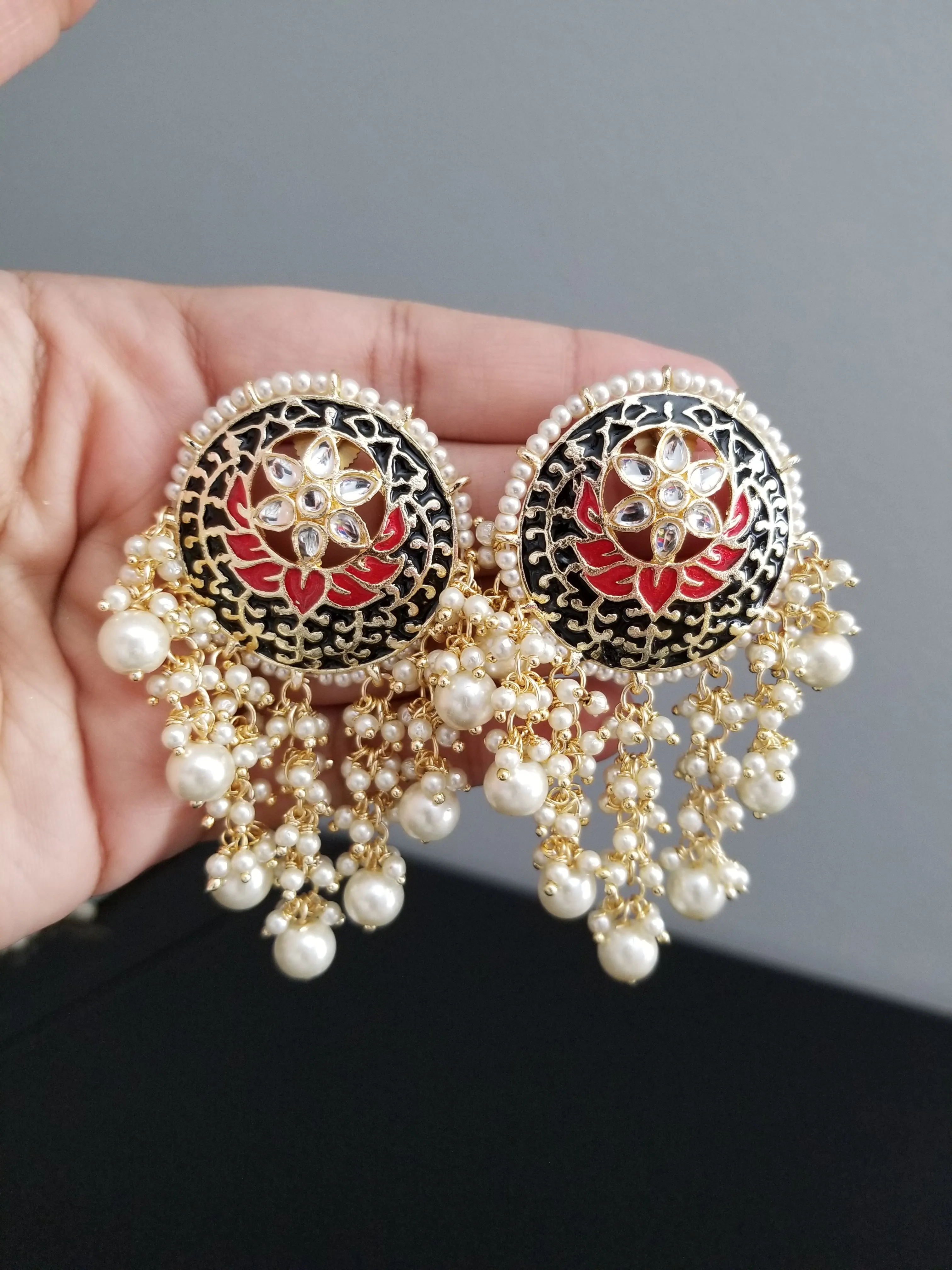 Indo Western Trendy Earring With Gold Plating