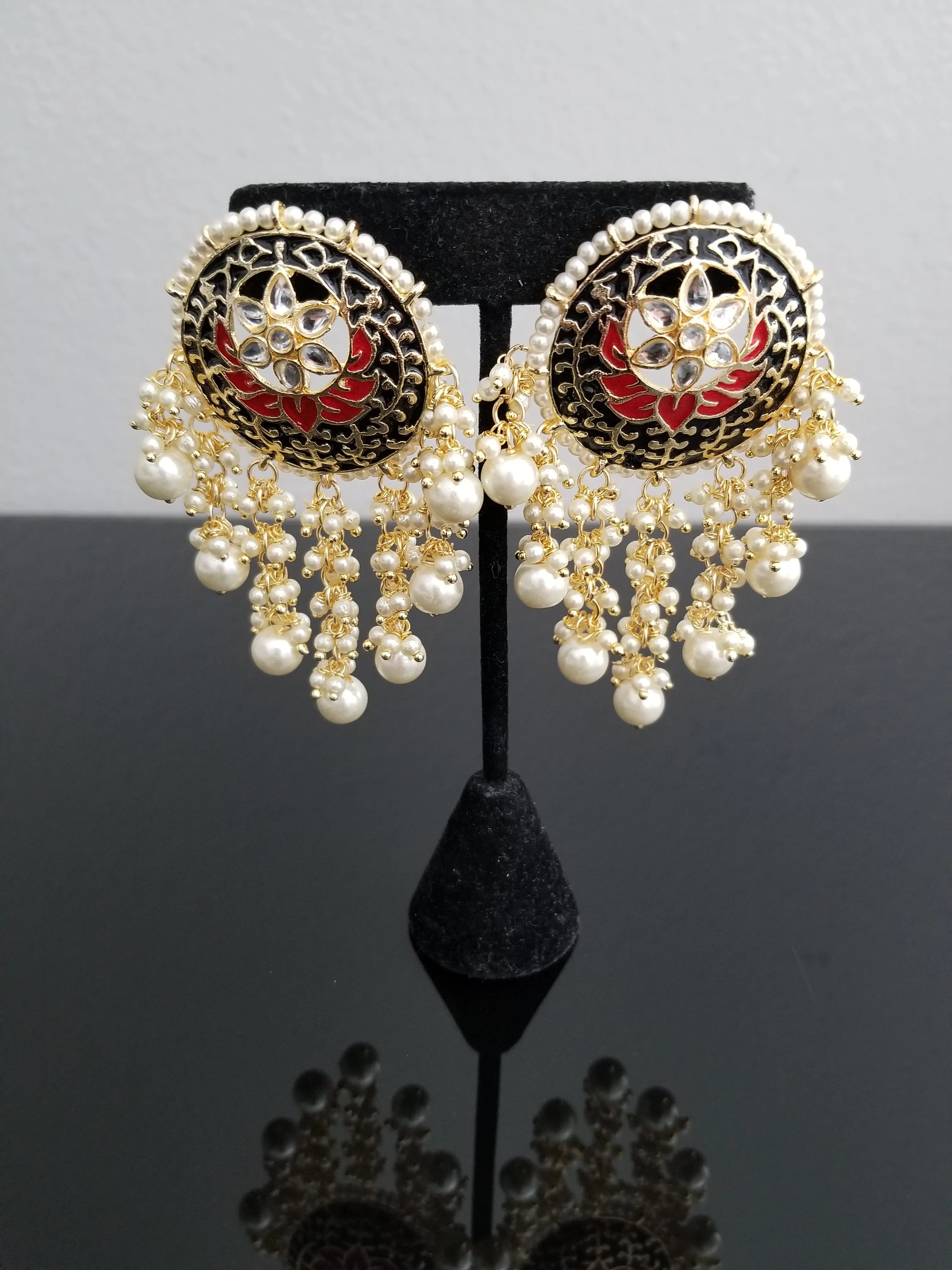 Indo Western Trendy Earring With Gold Plating