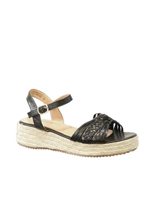 IVACHY Women's Braided Wedge Sandals - Espadrille Platform- Comfortable 4cm Heel, Adjustable Buckle Closure BG-732