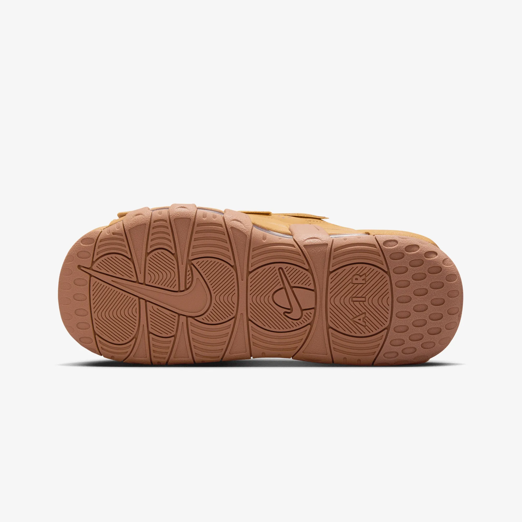 JORDAN | AIR MORE UPTEMPO { FLAX/FLAX-GUM MED BROWN-CLEAR