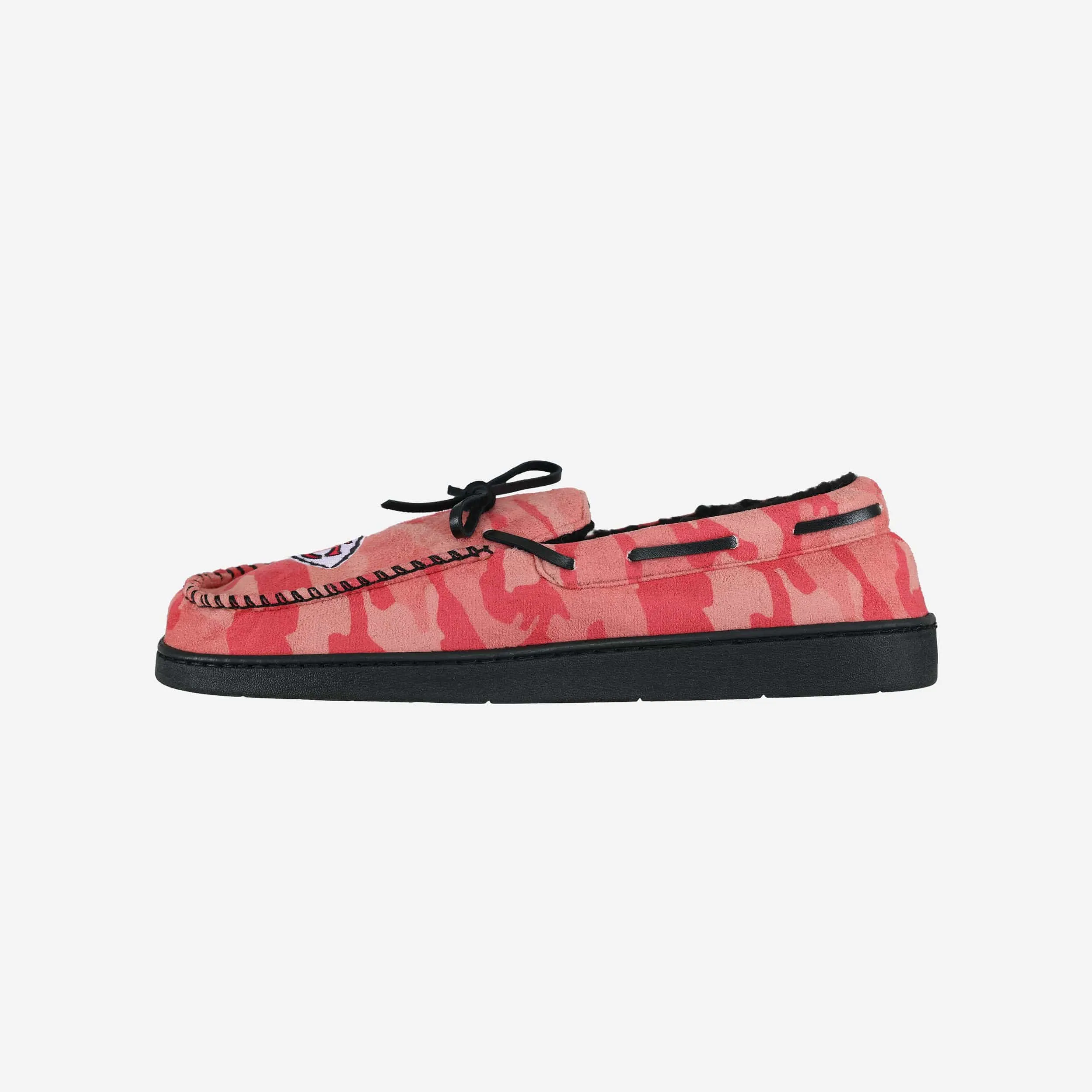 Kansas City Chiefs Printed Camo Moccasin Slipper