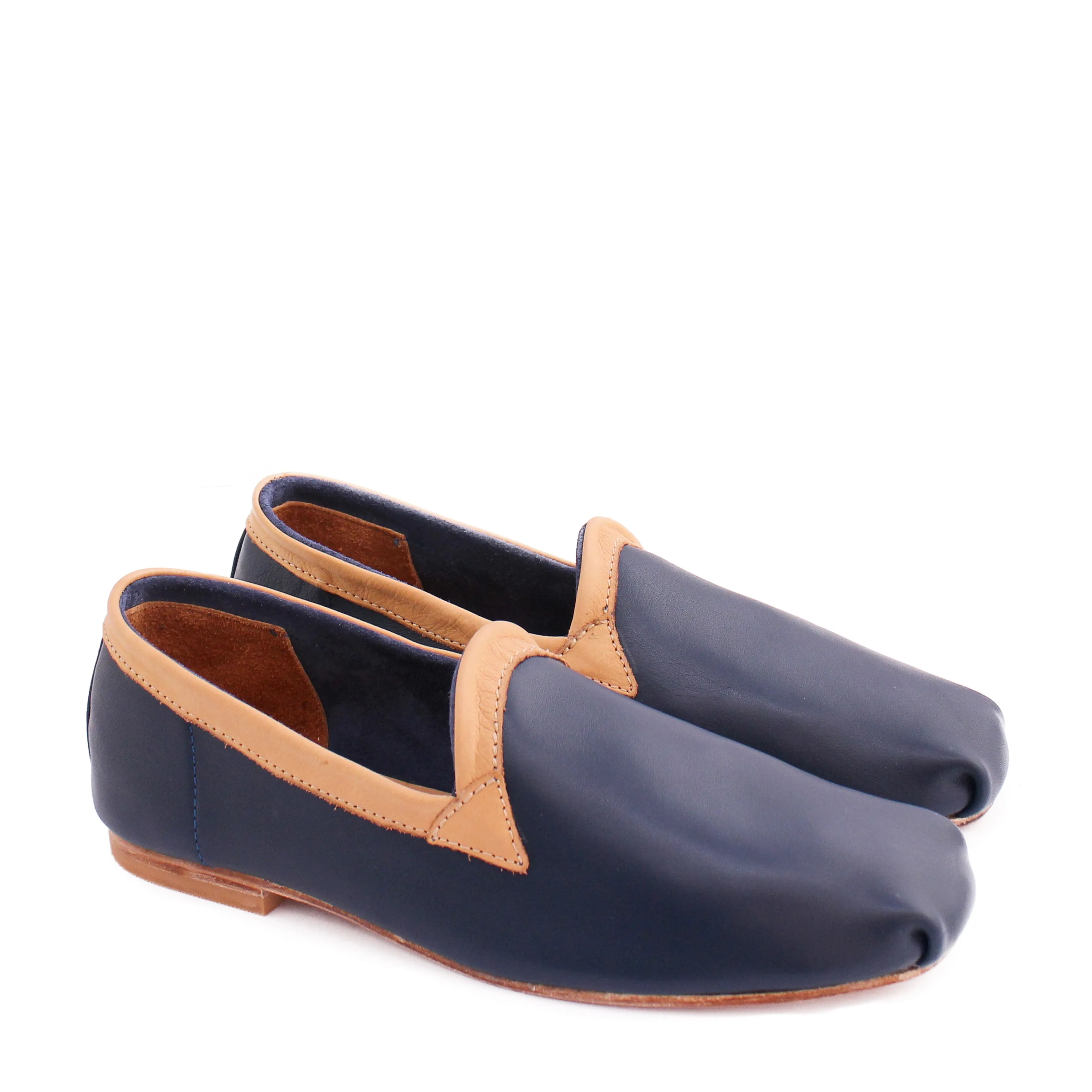 KARRÉ SLIPPERS LEATHER   NAVY