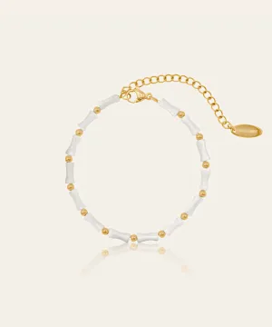 Kendall Pearl Bamboo Bracelet