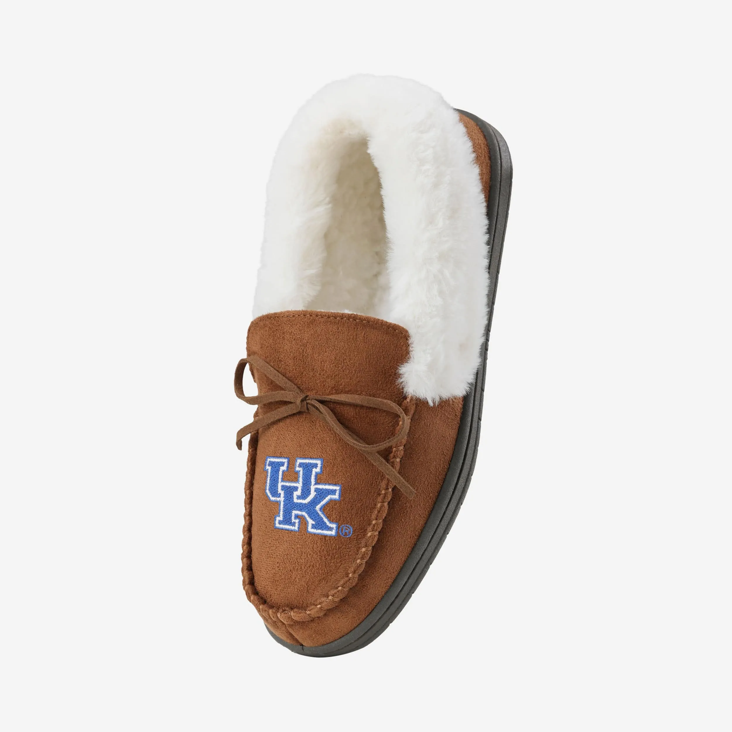 Kentucky Wildcats Womens Tan Moccasin Slipper