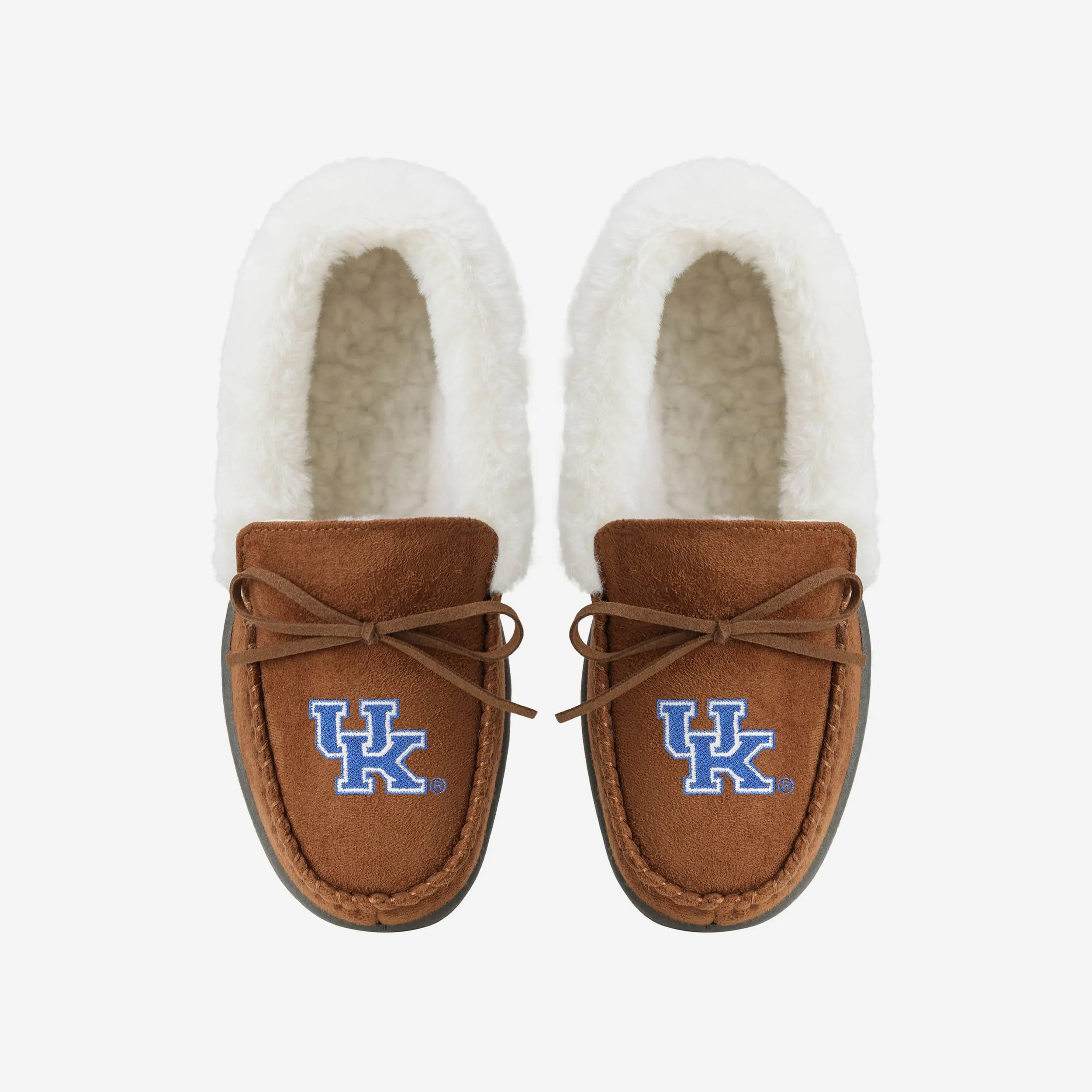 Kentucky Wildcats Womens Tan Moccasin Slipper