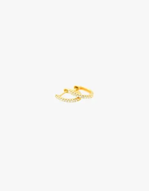 KJC Huggies in 14k Yellow Gold