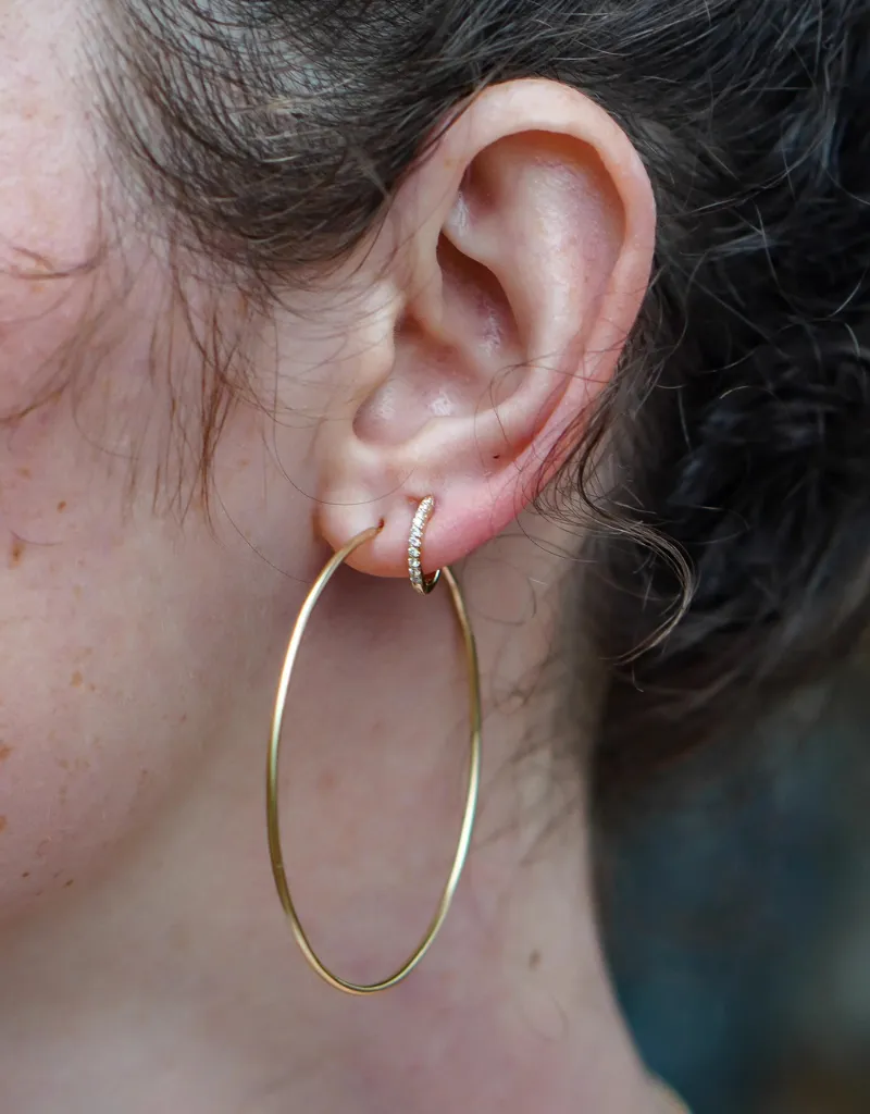 KJC Huggies in 14k Yellow Gold