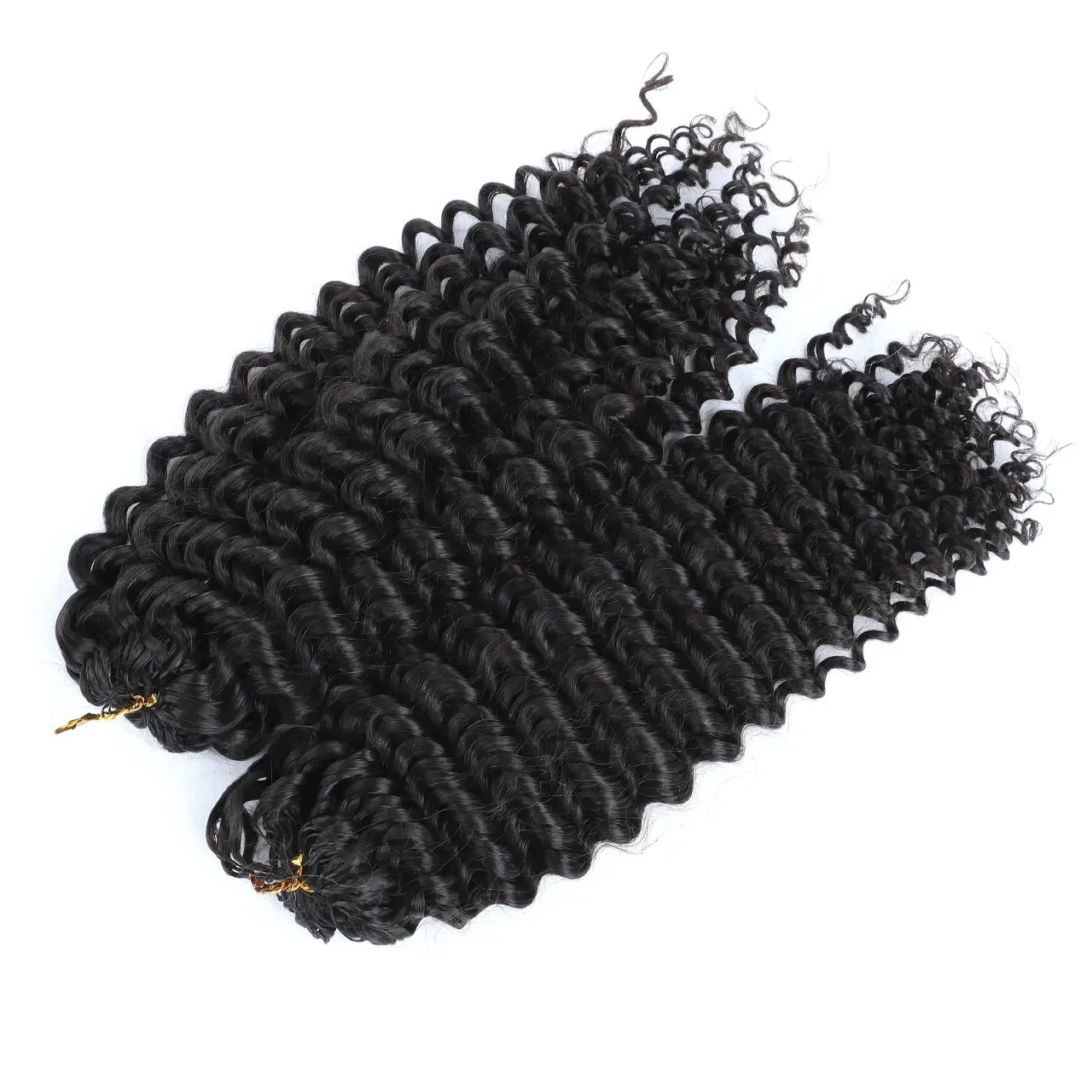 Knotless Pre-Separated Feather Crochet Hair Extension Water Wave Human Hair