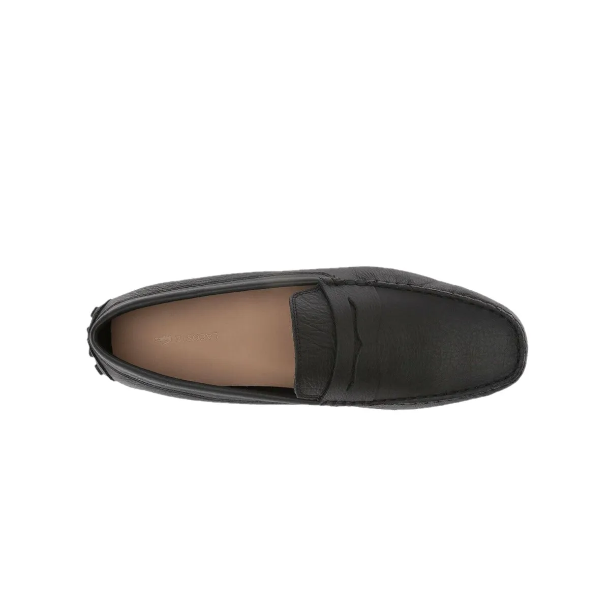 LACOSTE 7-35CAM0118024 CONCOURS 118 MN'S (Medium) Black Leather Lifestyle Loafers