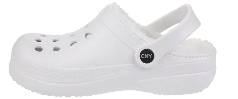 Ladies Injected EVA Clogs with Faux Berber Lining