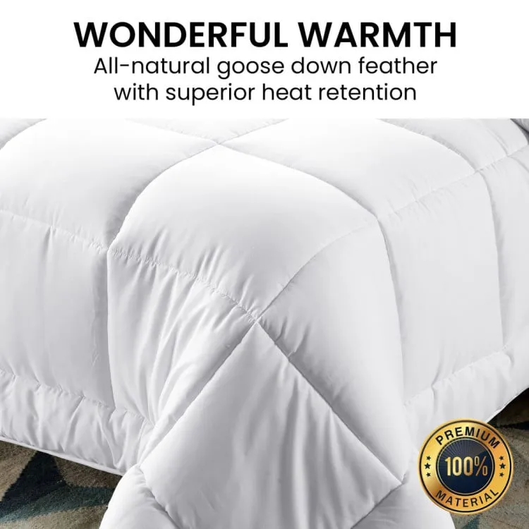 LAURA HILL 700GSM GOOSE DOWN FEATHER COMFORTER DOONA