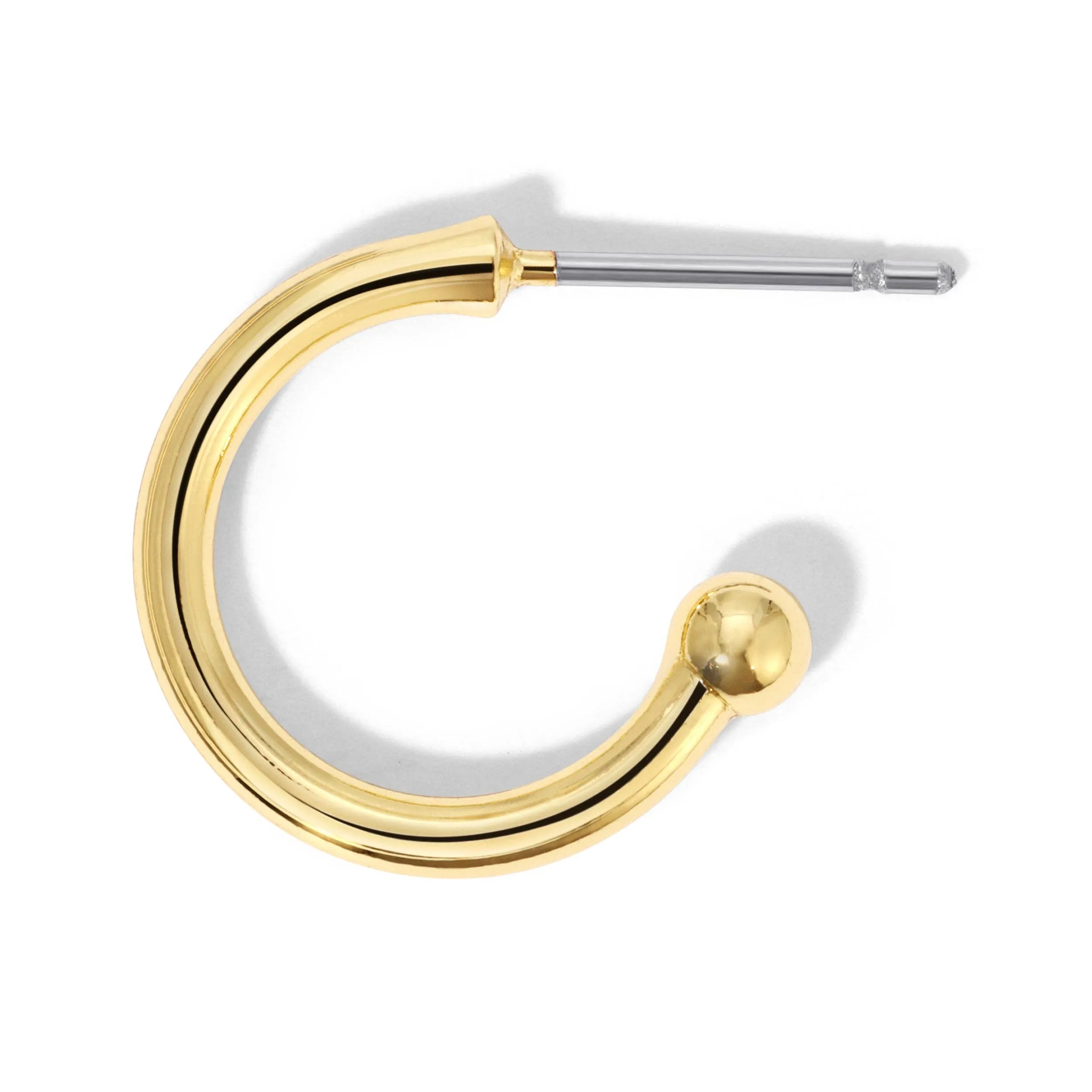 Lucky Feather Hoop Earrings - Snake Charm
