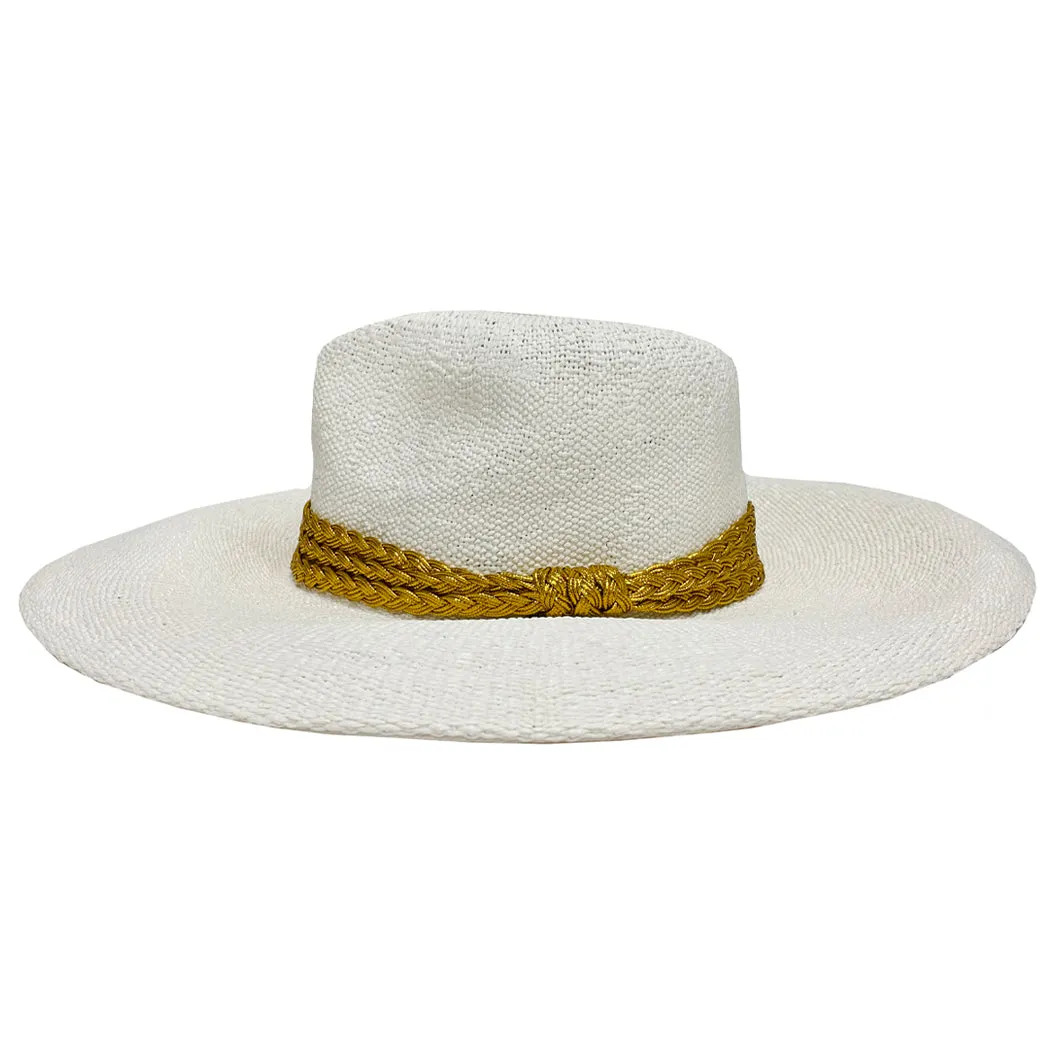 LULI HAT - Gold Trim Fedora