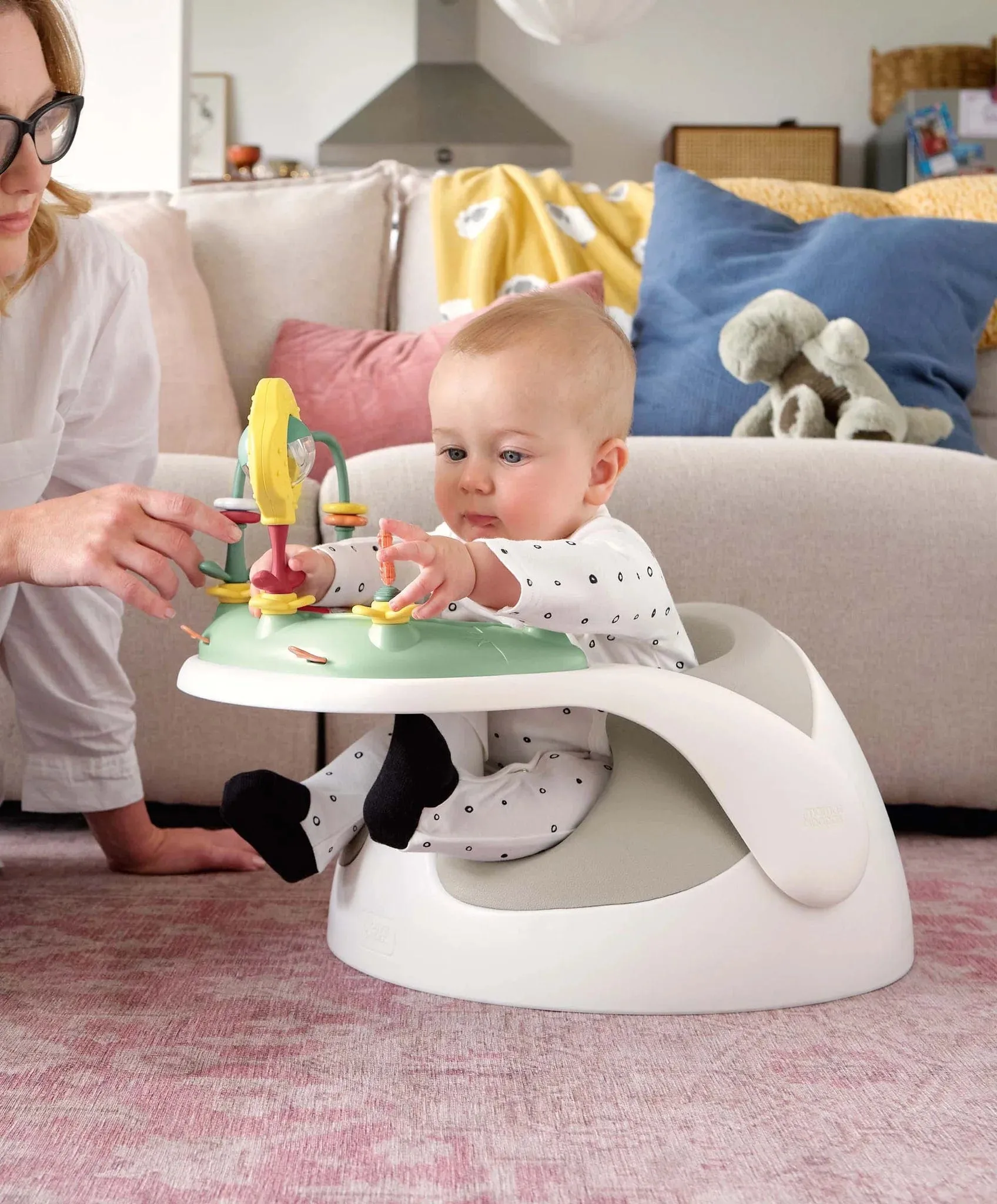 Mamas & Papas Baby Snug and Activity Tray - Clay